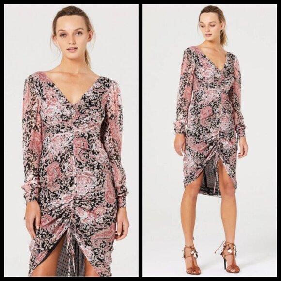 💕STEVIE MAY💕 What You Feel Midi Dress Paisley - Picture 1 of 16